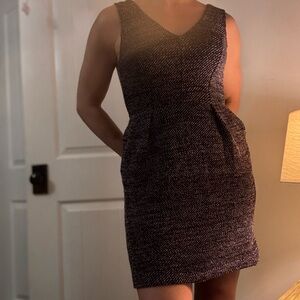 Madewell Textured Black Mini Dress